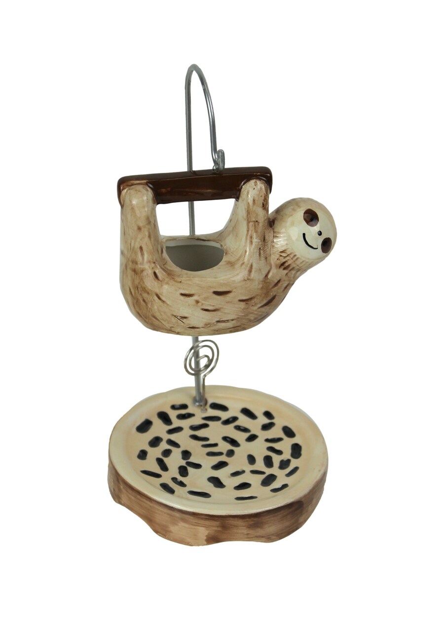 Ceramic Hanging Sloth Succulent Planter Photo Holder Mini Flower Plant Pot Stand